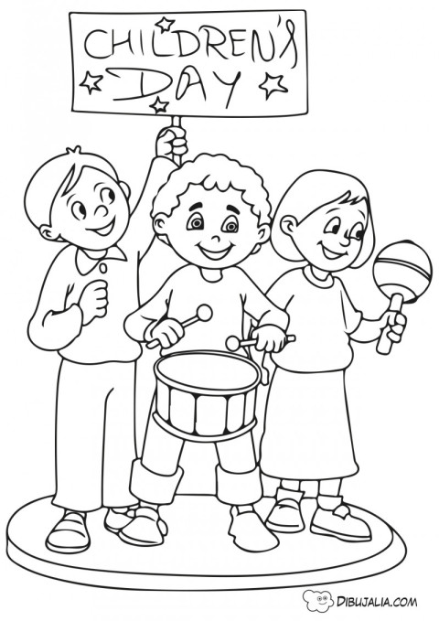 Children Day - Dia del niño - Dibujo #384 - Dibujalia - Dibujos para  Colorear y Recursos Educativos