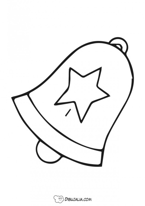 Campana decorada con estrella - Dibujo #516 - Dibujalia - Dibujos para  Colorear y Recursos Educativos
