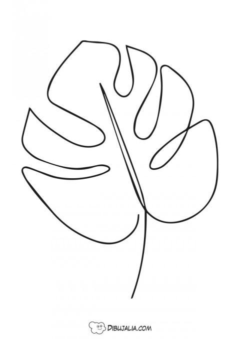 Hoja con estilo moderno