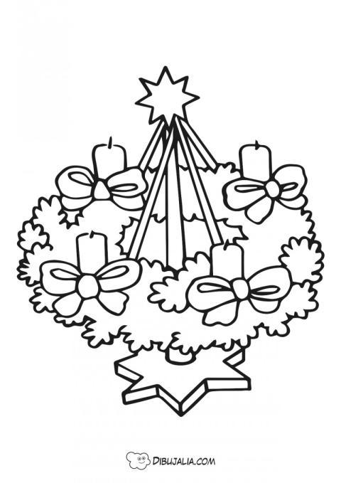 Centro de mesa con velas