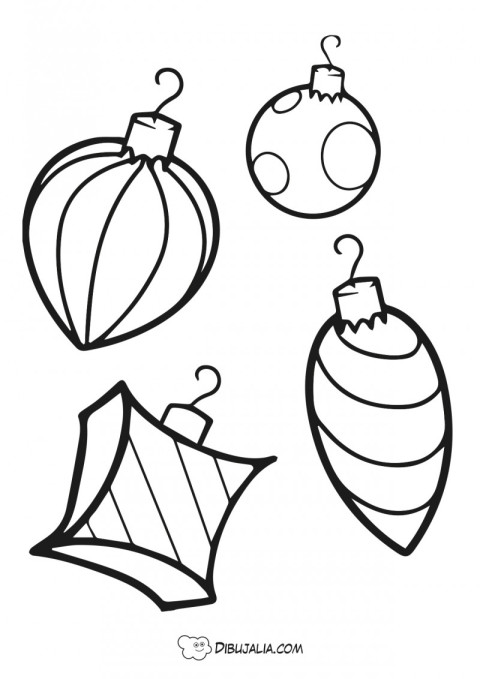 Bolas navidad diferentes formas