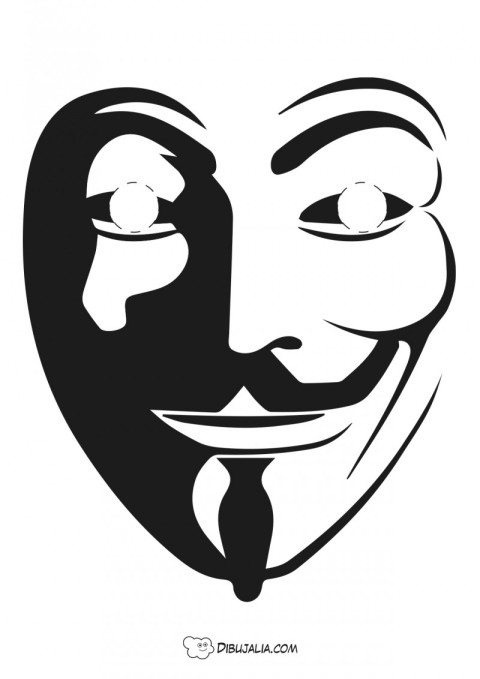 Máscara anonymous Vendetta