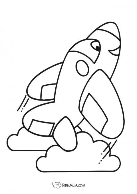 Avión sobre las nubes