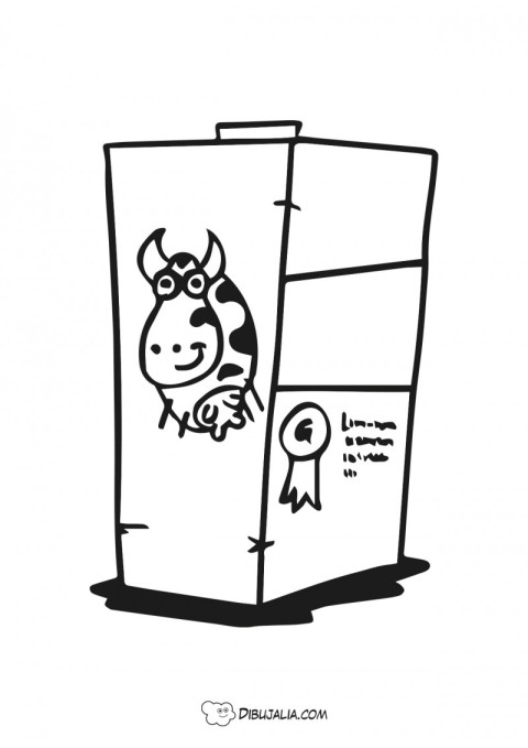 Tetrabrick de leche de vaca - Dibujo #938 - Dibujalia - Dibujos para  Colorear y Recursos Educativos