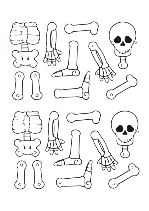Etiquetas - esqueleto - Dibujalia - Dibujos para Colorear y Recursos  Educativos