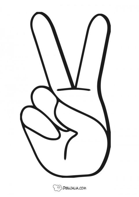 Mano con Simbolo de la Paz