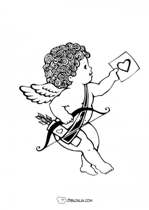 Cupido con una carta