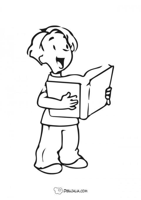 Niño lee en voz alta