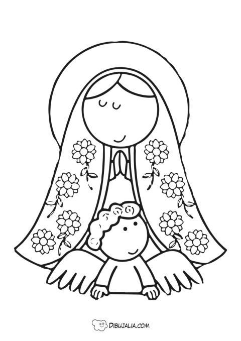 Virgen Maria con niño Jesús