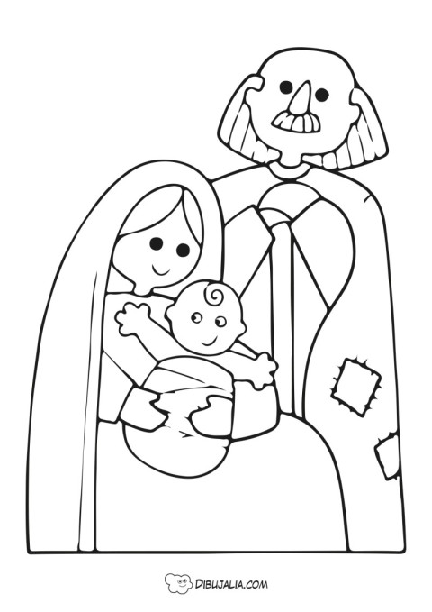 Niño Jesús y Virgen maria maria - Dibujo #1501 - Dibujalia - Dibujos para  Colorear y Recursos Educativos