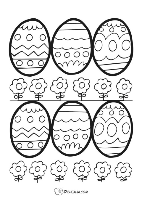 Huevos de Pascua Recortables