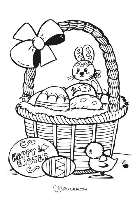 Cesta de Happy Easter
