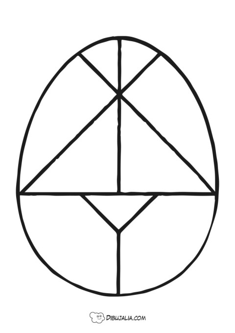 Huevo de Pascua con Triángulos