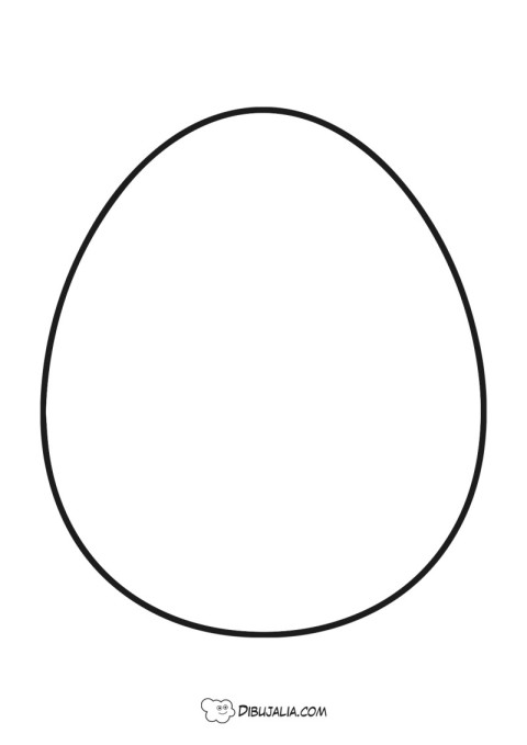 Plantilla Easter Egg Huevo de Pascua