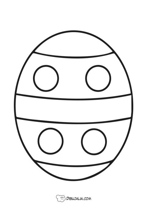 Easter egg con circulos