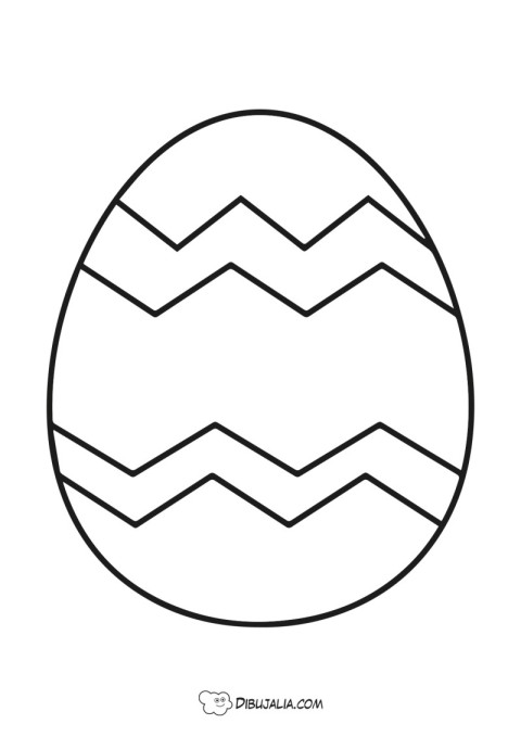 Easter Egg zig zag