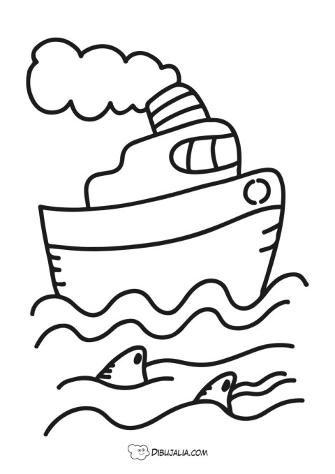 Barco por el Oceáno
