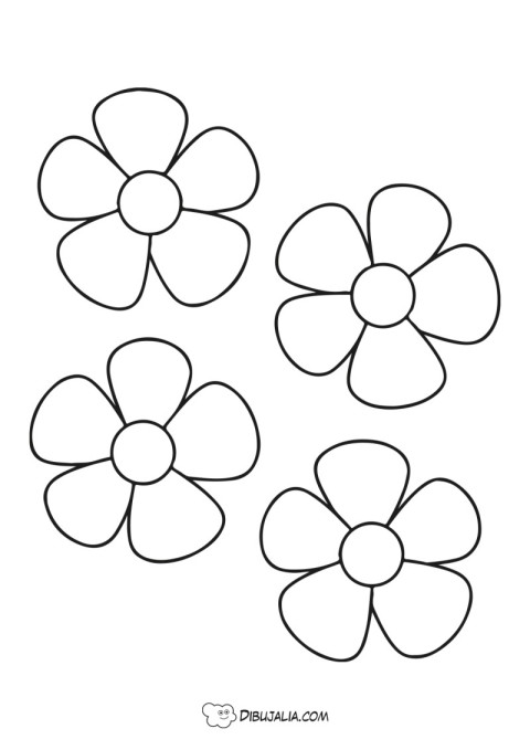 Plantillas de flores margaritas - Dibujo #2023 - Dibujalia - Dibujos para  Colorear y Recursos Educativos