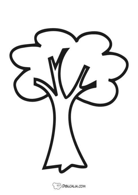 Árbol con ramas - Dibujo #2024 - Dibujalia - Dibujos para Colorear y  Recursos Educativos