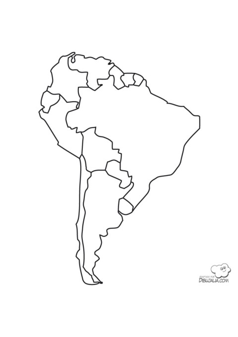 Mapa América del Sur Paises