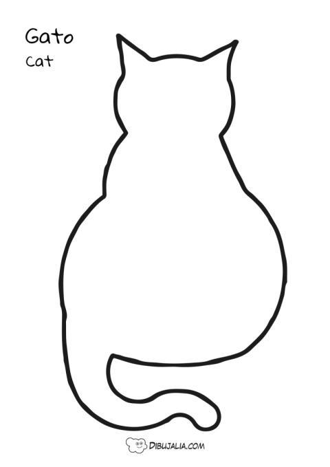 Silueta de un gato