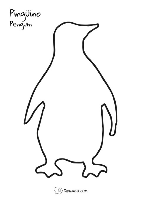 Silueta de un Pingüino