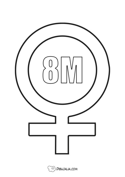 Simbolo Mujer fecha 8m