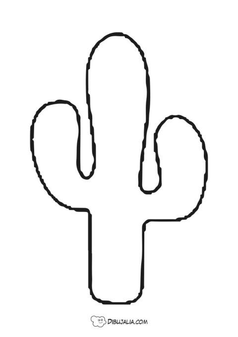 Cactus en el desierto - Dibujo #2209 - Dibujalia - Dibujos para Colorear y  Recursos Educativos