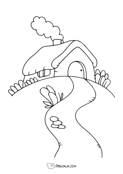 Casa en el Campo - Dibujo #2223 - Dibujalia - Dibujos para Colorear y  Recursos Educativos
