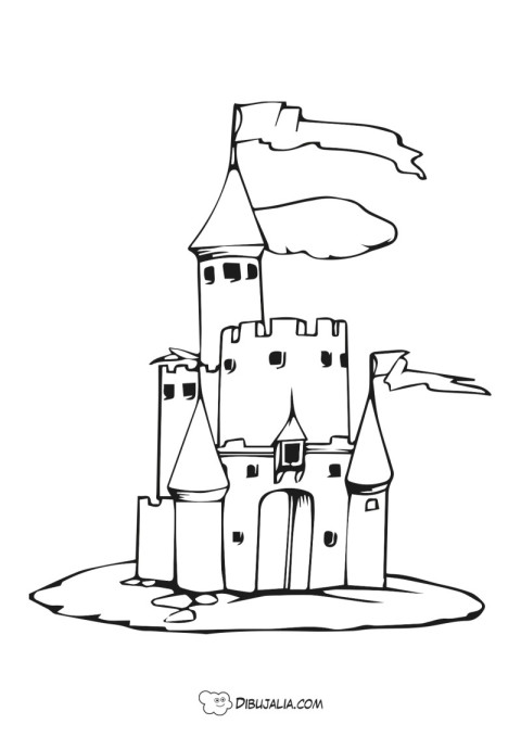Castillo medieval - Dibujo #2224 - Dibujalia - Dibujos para Colorear y  Recursos Educativos