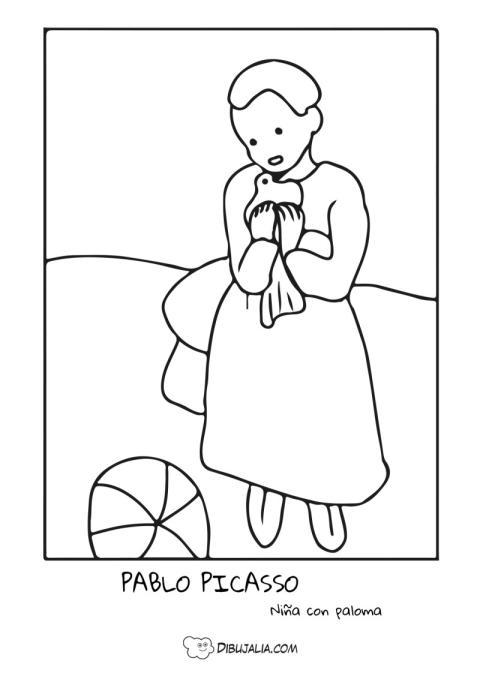 Nin?a con paloma de Picasso