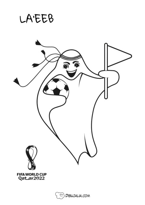 Mascota Laeeb Qatar 2022 Juego Limpio
