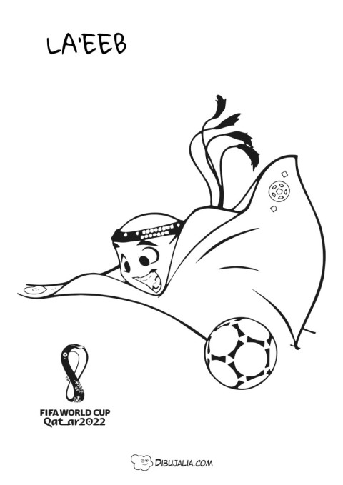 Mascota Laeeb Qatar 2022 Jugar