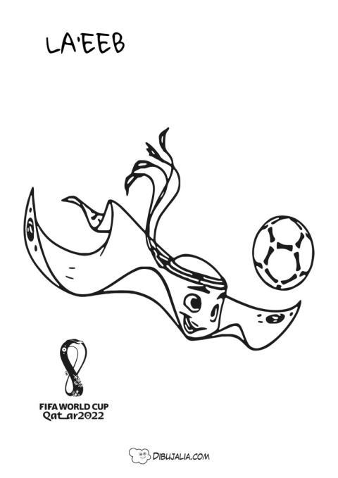 Mascota Laeeb Qatar 2022 Vuela