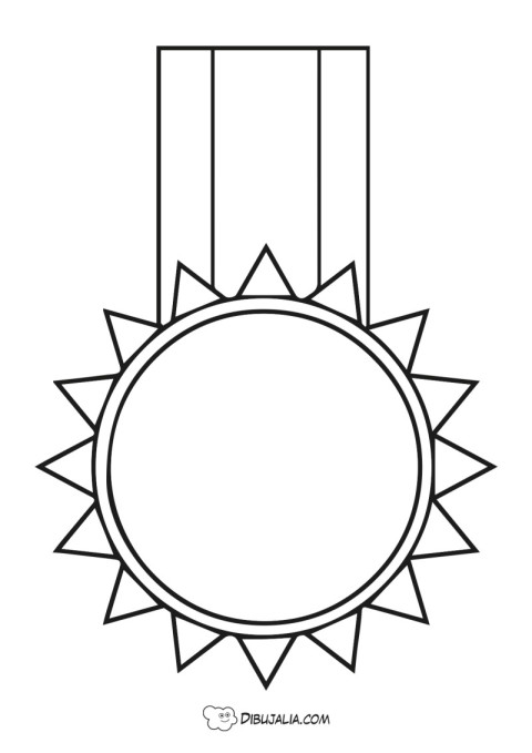 Medalla con forma de Sol