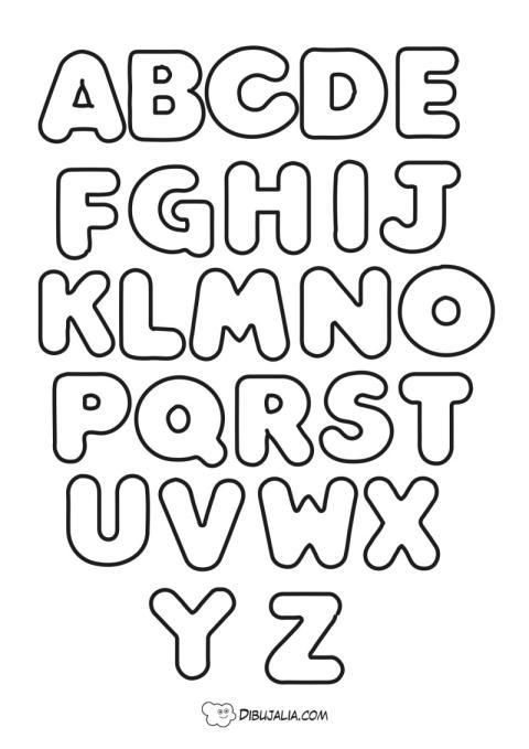 Abecedario para colorear
