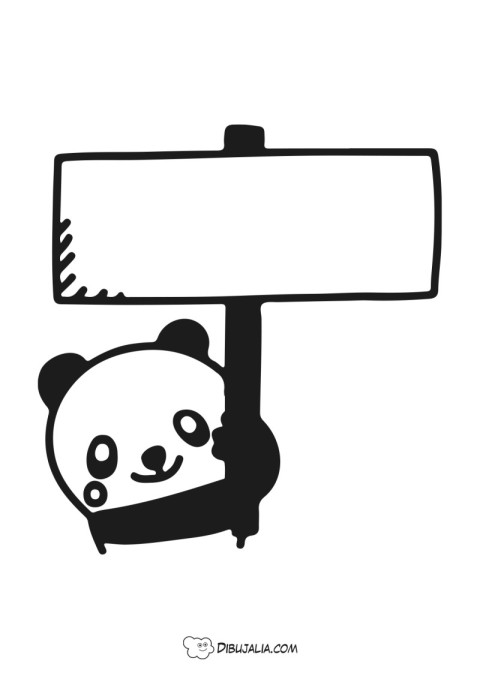 Anuncio con Oso Panda