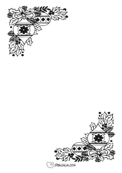 Marco decorativo para navidad