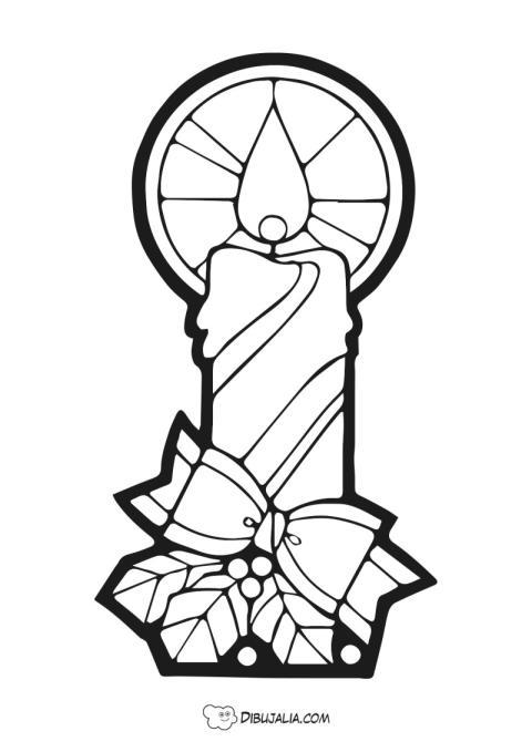 Vela para decorar con luz