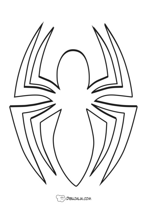 Araña logo de Spiderman