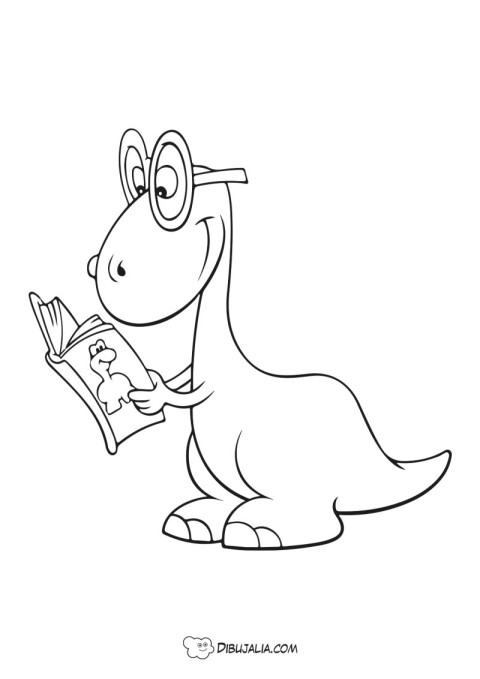 Dinosaurio lector
