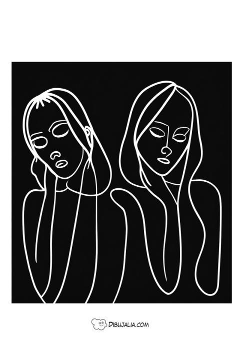 Siluetas de mujeres