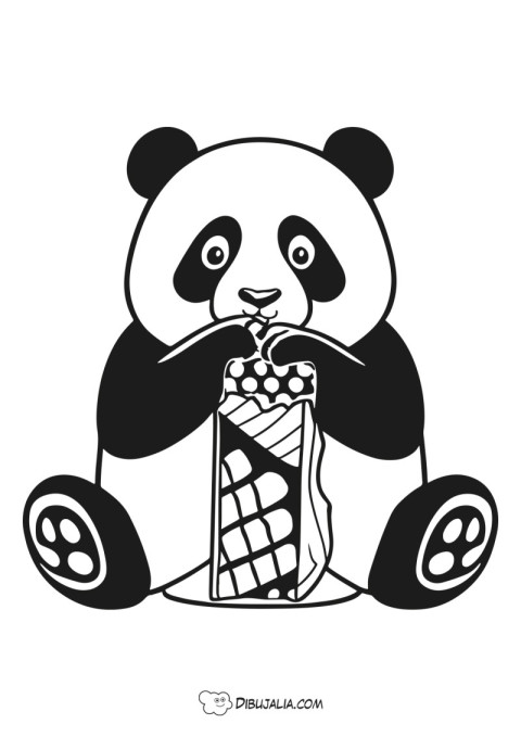 Oso panda come