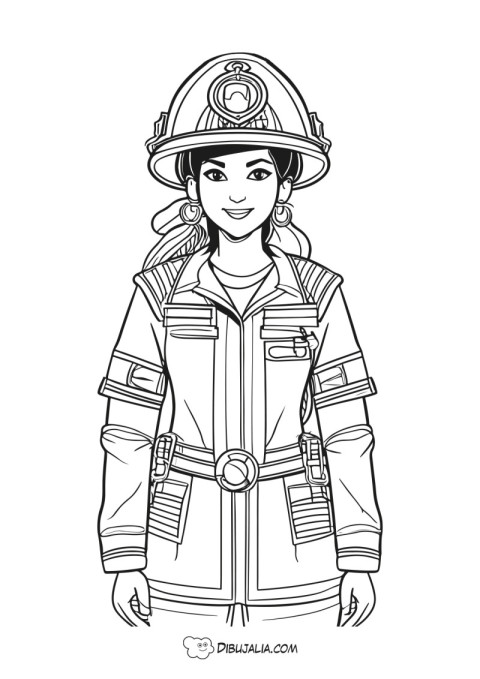 Mujer bombera