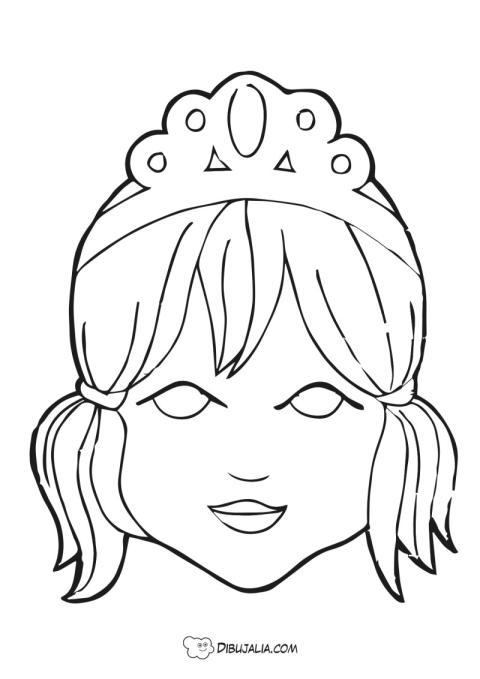 Máscara de princesa
