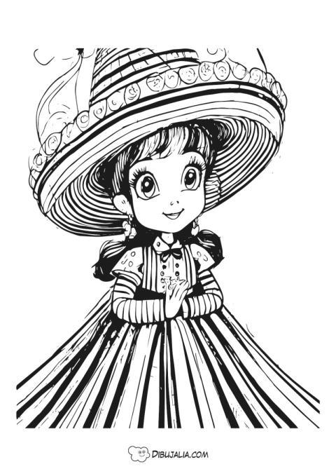 Chica en el Baile de Carnaval