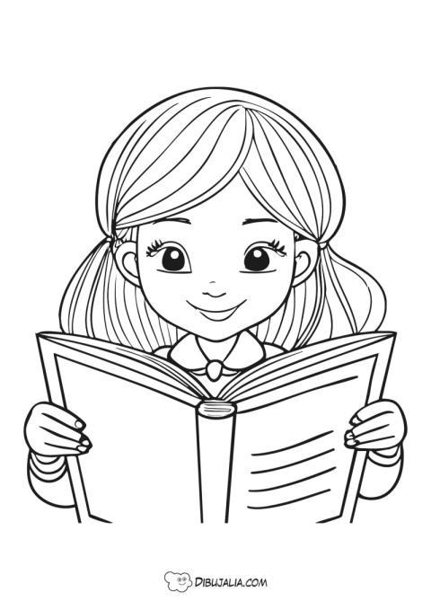 Chica leyendo un libro