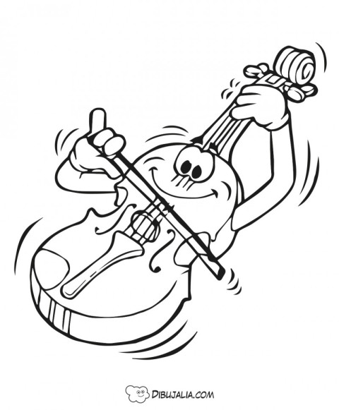 Violin tocando música