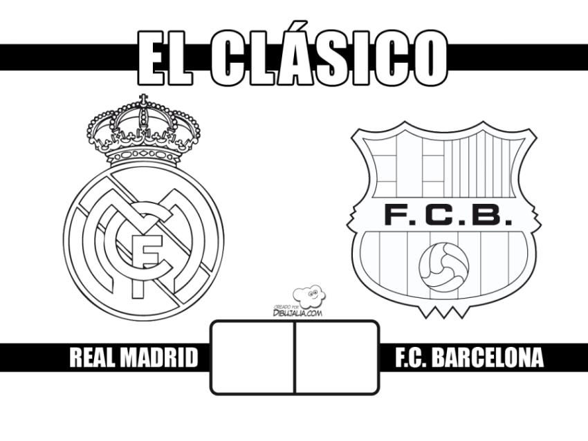 Cartel El Clásico Real Madrid Barcelona