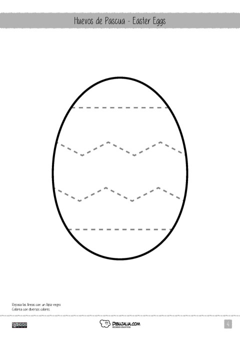 Easter Eggs para Grafomotricidad